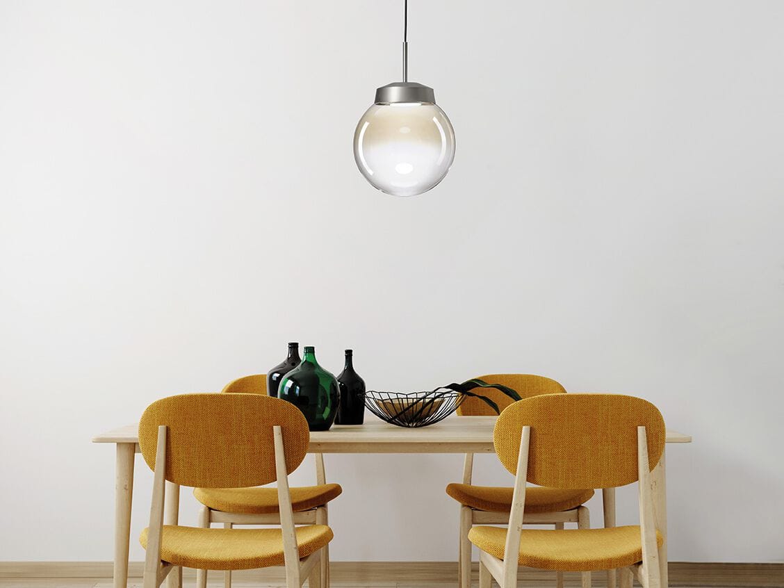 Алюминиевый и стеклянный светодиодный подвесной светильник Miloox Jotto ARCH-00151957 - Вид №1