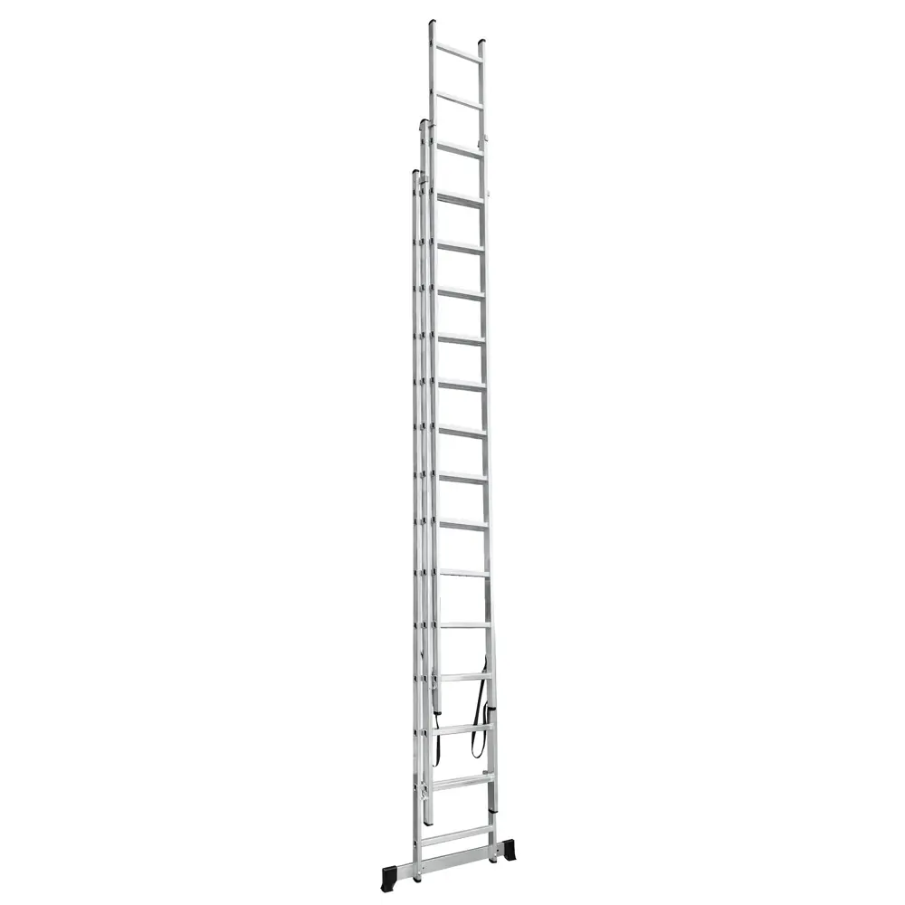 Лестница раскладная выдвижная 3-секционная Standers до 8.91 м 14 ступеней STLM-2058358 - Вид №3