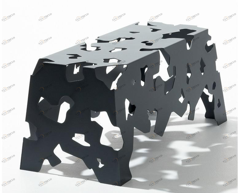 Nola Industrier Штабелируемая скамья из стали с порошковым покрытием без спинки sun-id-1459673