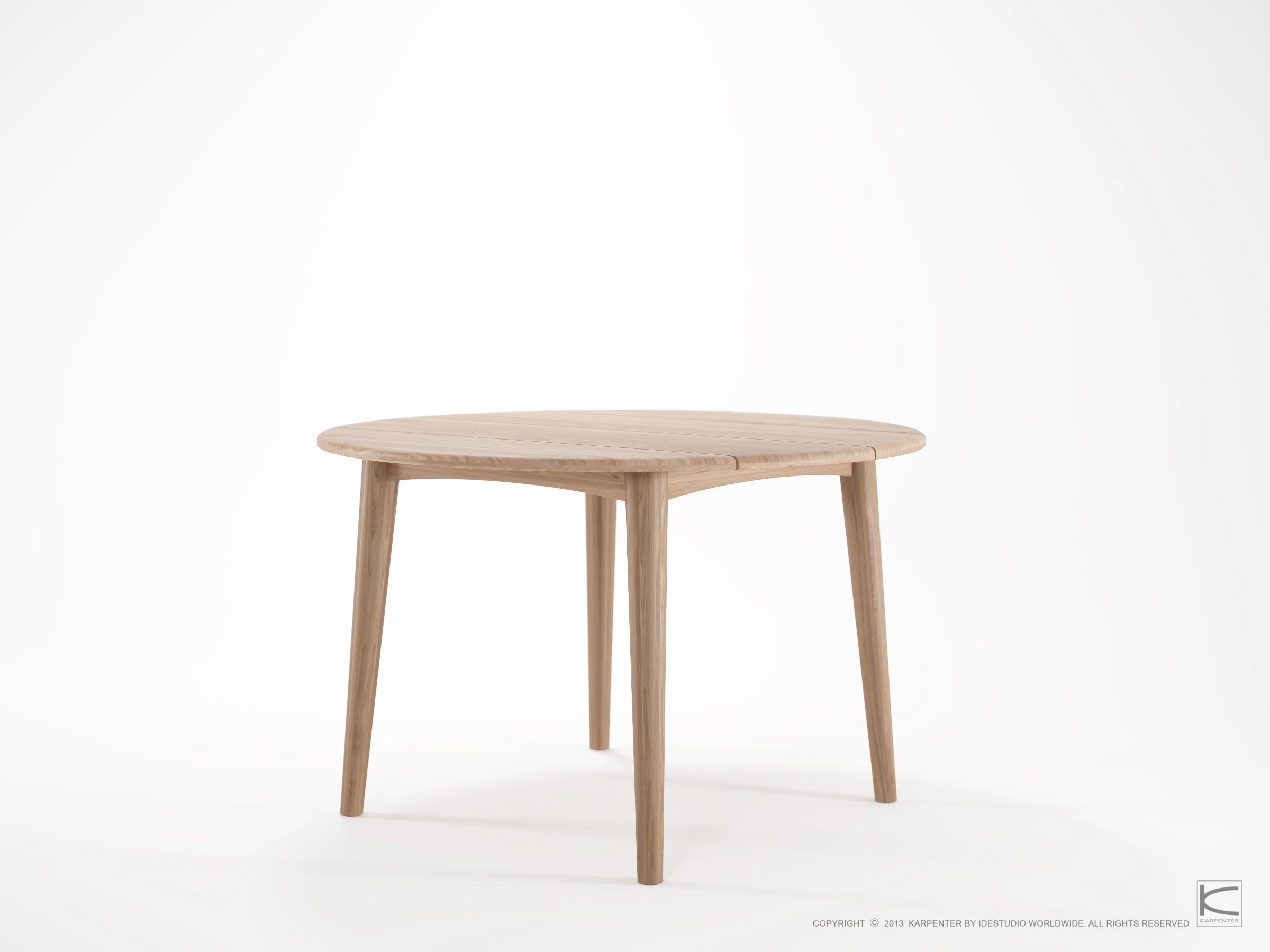 Круглый обеденный стол из тикового дерева KARPENTER Grasshopper Outdoor ARCH-00083288 - Вид №4