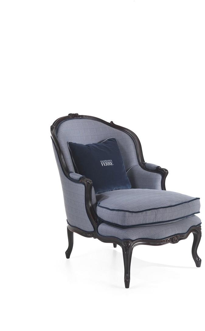 Gianfranco Ferré Home Кресло Bergere из ткани с подлокотниками Burt Bur.221.a - Вид №2