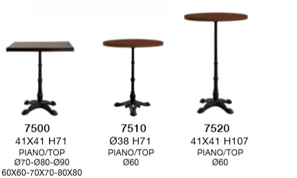 XLINE Стол / основание для чугунных столов  7500pm18  - Вид №1