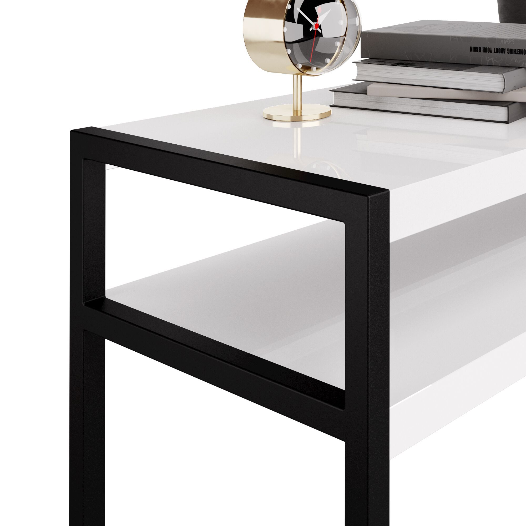 Прямоугольная консоль из меламинированного железа с полкой Mobili Fiver Luxury ARCH-00033689 - Вид №5