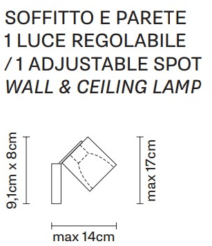 Fabbian Регулируемый потолочный светильник Cubetto sun-id-1378351 - Вид №2