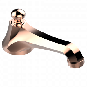 G75-29IB Излив ГОЛИАФ низкий набортный, с автоматическим переключателем ¾ дюйма Thg-paris Charleston с рукоятками Розовое золото