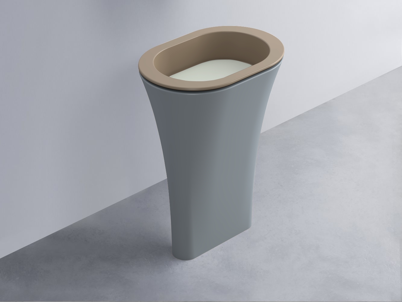 AMLA65-AN+AMPILO-PM+AMCOLO-BR Раковина Amedeo Ovale отдельностоящая cielo Enjoy + Amedeo Ceramica Cielo