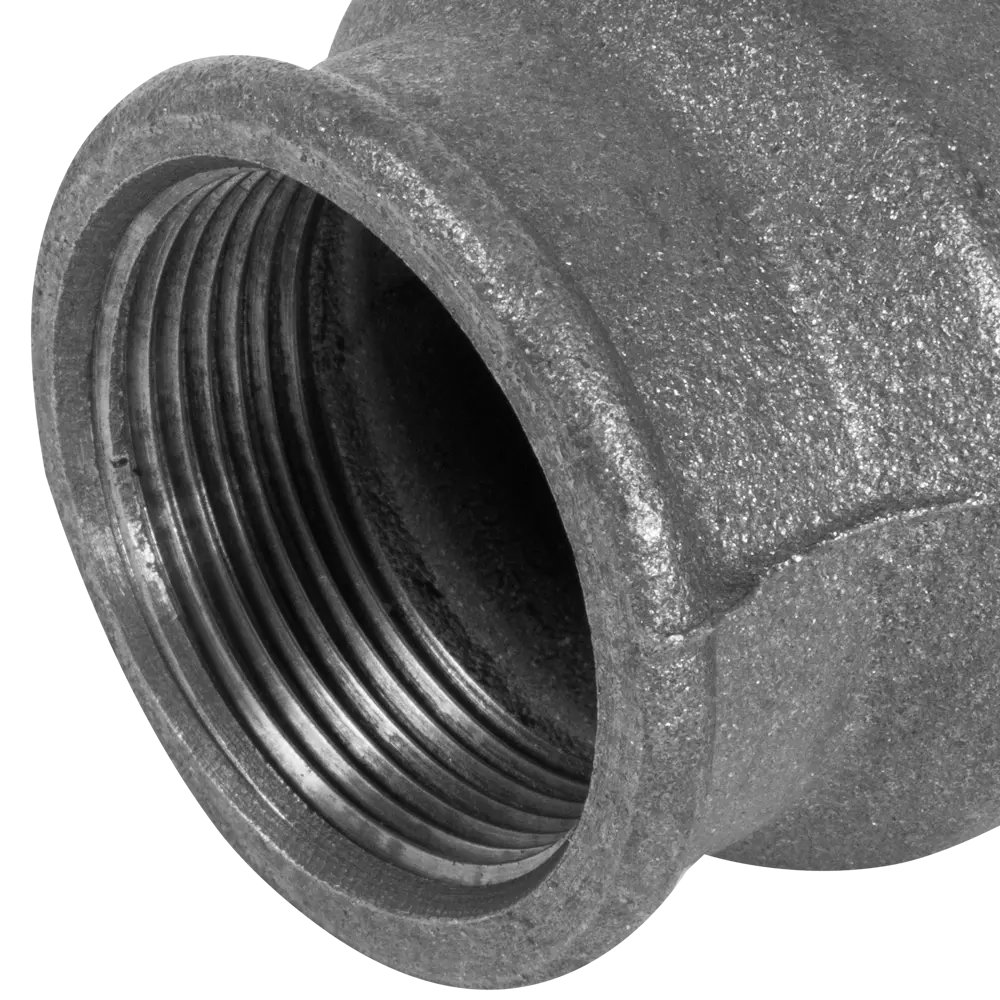 Муфта внутренняя резьба 1 1/2"х2" мм ковкий чугун цвет чёрный Santreyd STLM-2127401 - Вид №2