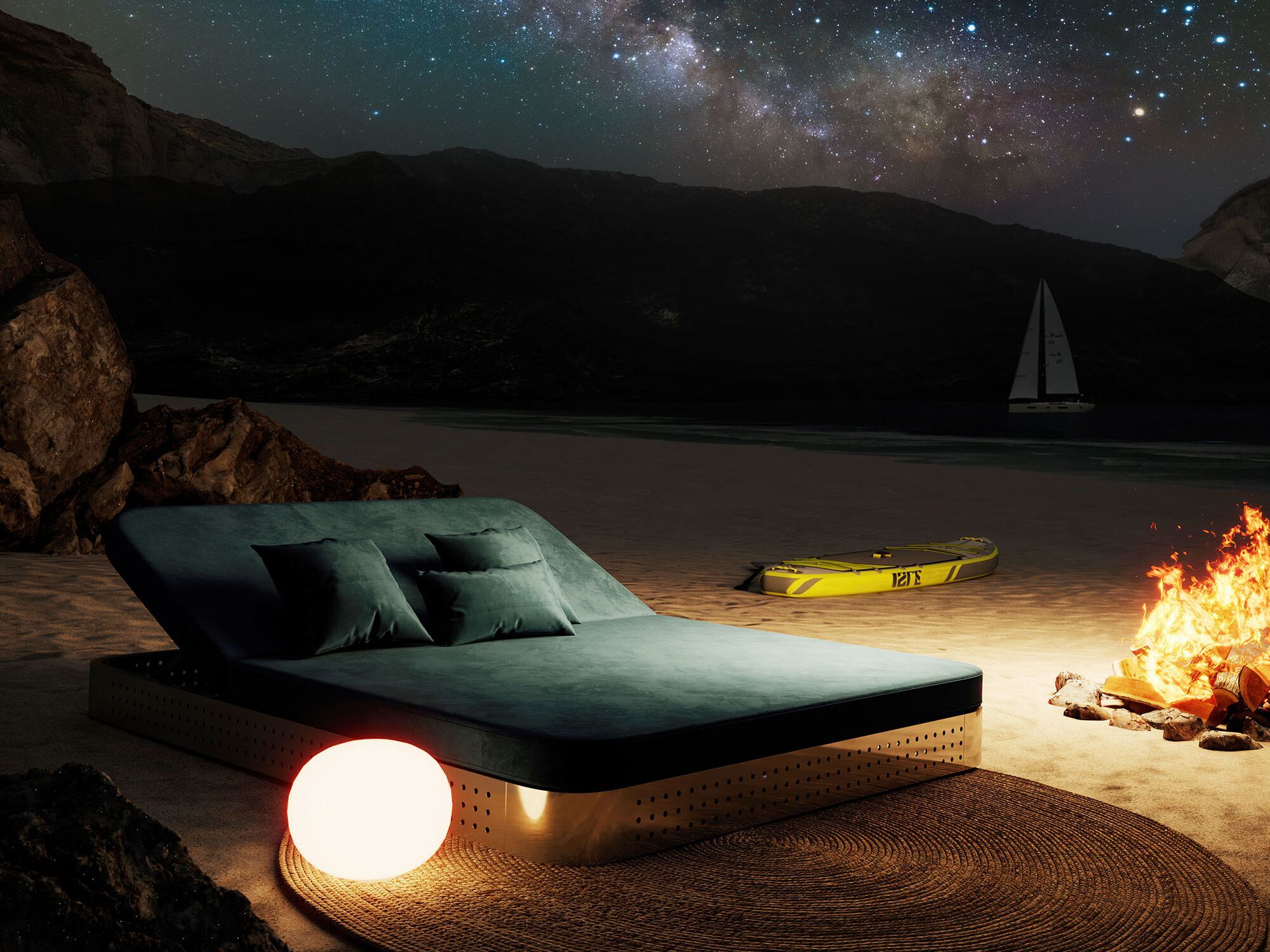 Садовая кровать с откидной спинкой из ткани Walters Lifesaver ARCH-00094370 - Вид №4