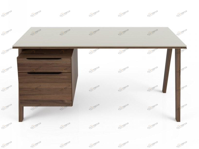 Huppé Прямоугольный стол с ящиками и стеклянной столешницей Howard 7301c HUPPE