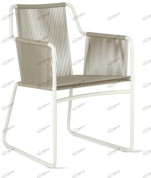 RODA Садовый стул на санках из нержавеющей стали с подлокотниками Harp sun-id-1449716