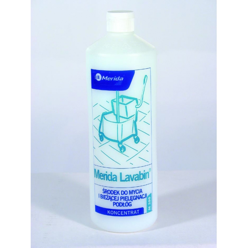 NMS107 LAVABIN PLUS Средство для мытья и ухода за полами, защищенными защитным покрытием, 1л флакон Merida  - Вид №1