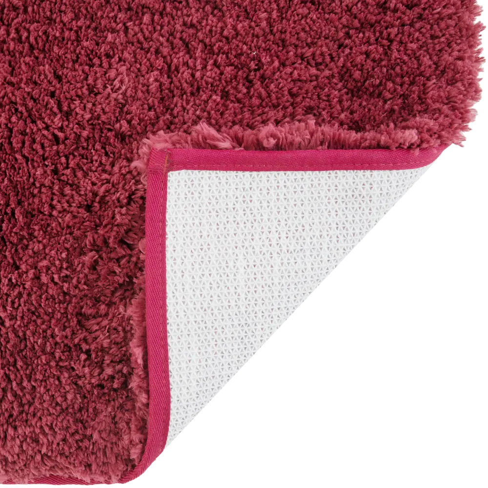 Коврик для ванной Swensa Lungo 80x50 см цвет тёмно-красный Presto STLM-2161477 - Вид №2