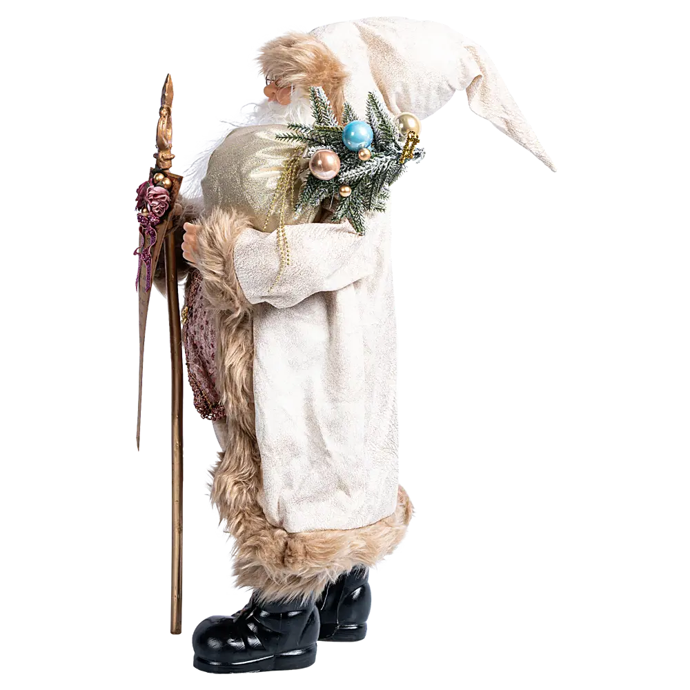 89368057 Декоративная фигура Санта с посохом 22x36 см розовый STLM-1421976 Santreyd Christmas - Вид №3