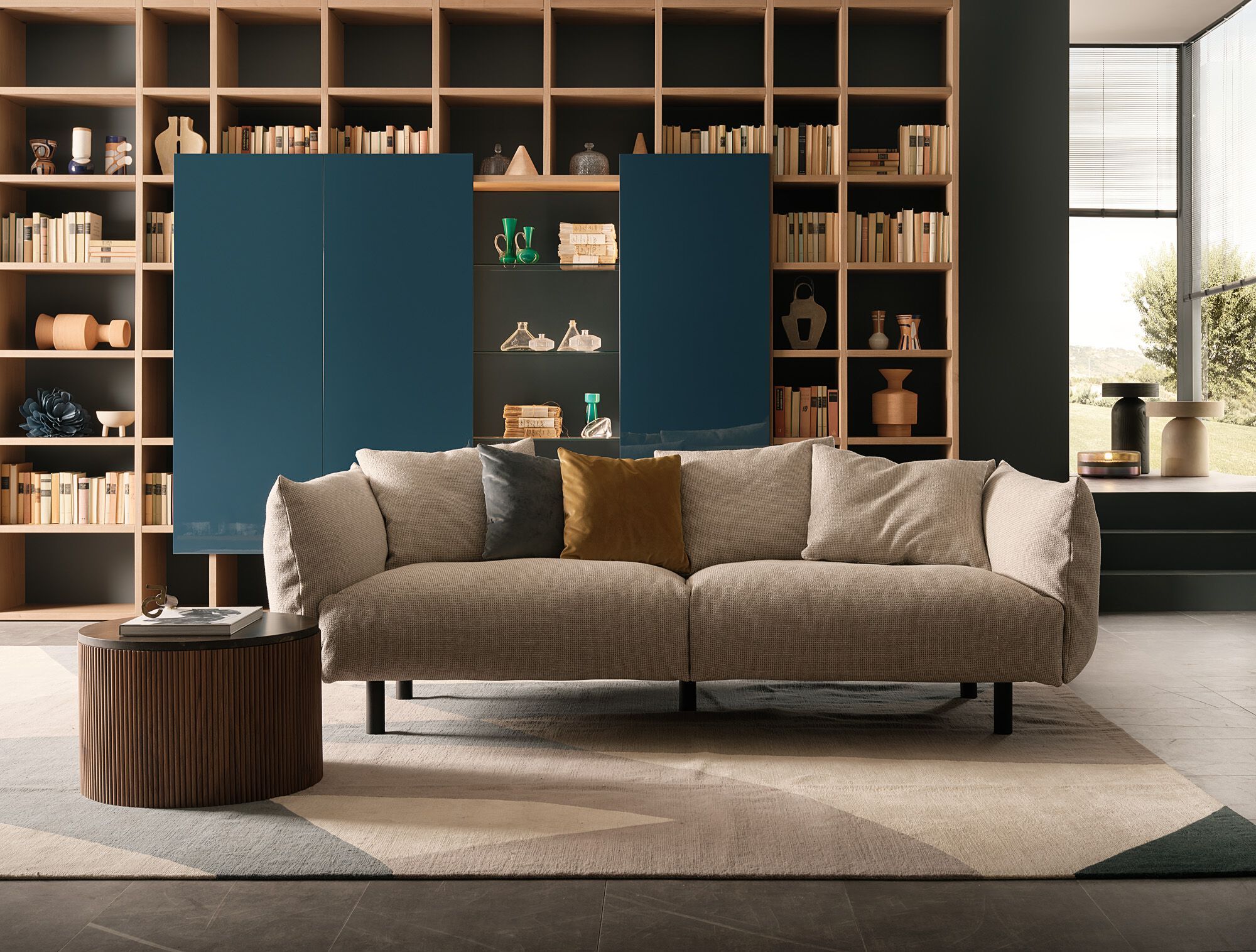 Диван из переработанной ткани Lema слоеный ARCH-00097187 - Вид №6