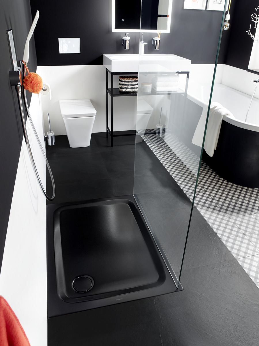 Душевой поддон KALDEWEI Сталь эмалированная 391-1 294 черный матовый 100 391-1294 - Вид №8