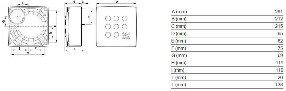 Vortice Центробежный канальный вентилятор Vort quadro 11944 - Вид №3