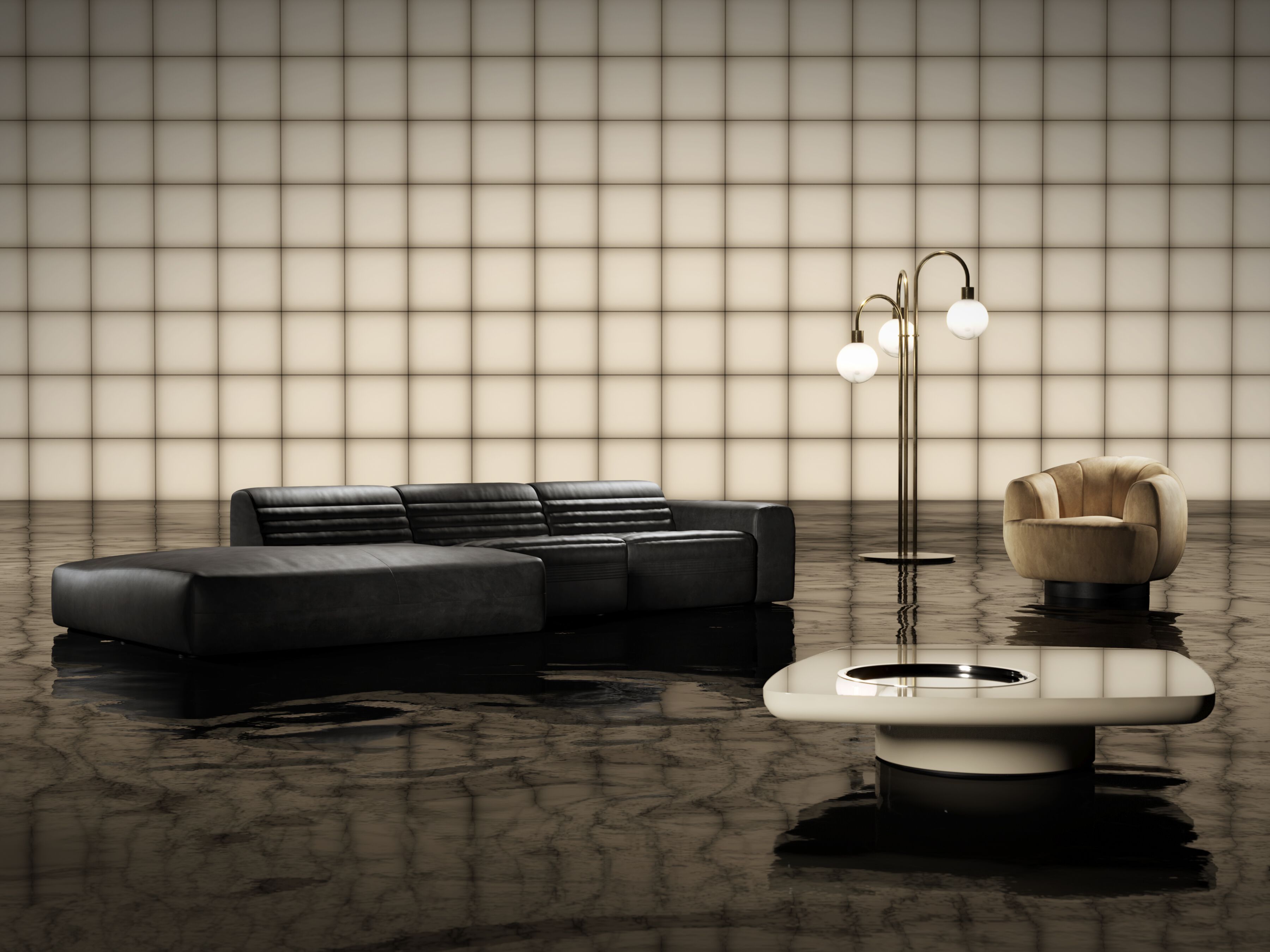 Кожаный диван GIOPAGANI VICIOUS ARCH-00028029 - Вид №3