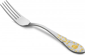 10666795 Русские самоцветы Вилка столовая Русские самоцветы, серебро 925 Серебро 925