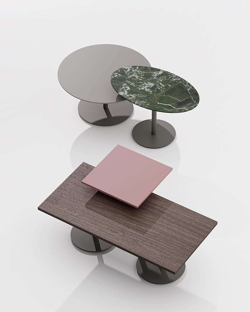 Круглый деревянный журнальный столик для контракта PROF ARCH-00109432 - Вид №3