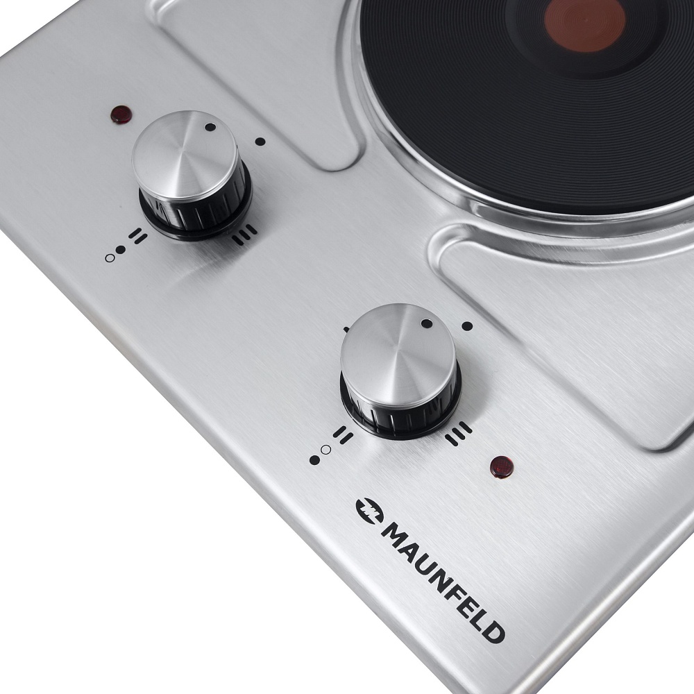 EEHS.32.4S Электрическая панель / домино, • тип: электрическая 30см• тип установки: независимая• управление: фронтальное, переключатели поворотные• нагревательный элемент: конфорка электрическая, 2шт• 4 ножки-опоры (дают вам возможность выбора - использов Santreyd  - Вид №4