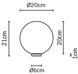 Fabbian Настольная лампа из дутого стекла Lumi sfera sun-id-1458989 - Вид №9
