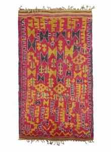 AFOLKI Прямоугольный шерстяной коврик с длинным ворсом и узором Talsent Ta822be