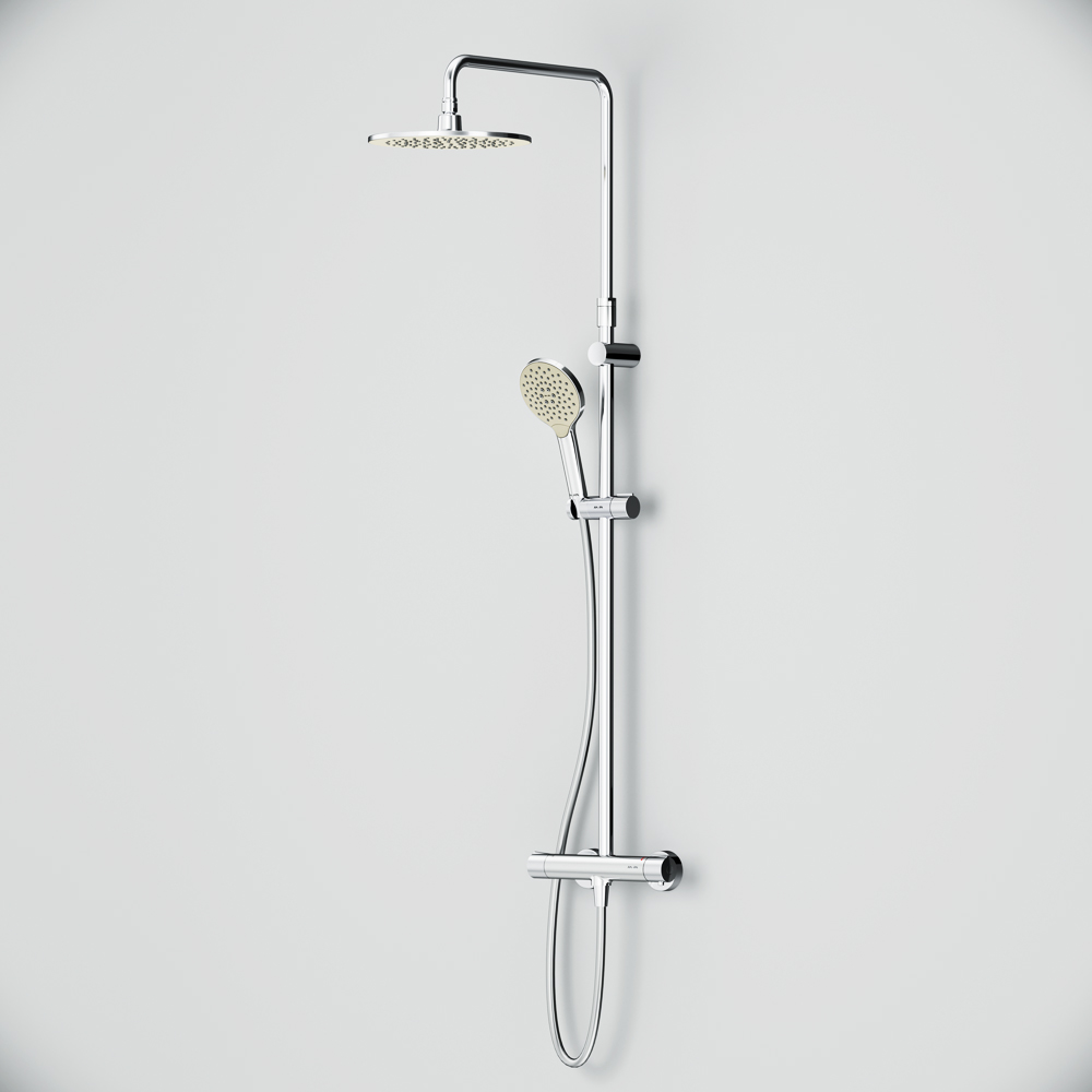 F0780464 душ.система набор:см-ль д/душа термостатверх.душ d250 мм ручной душ 120 мм 3 функци AM.PM Like - Вид №7