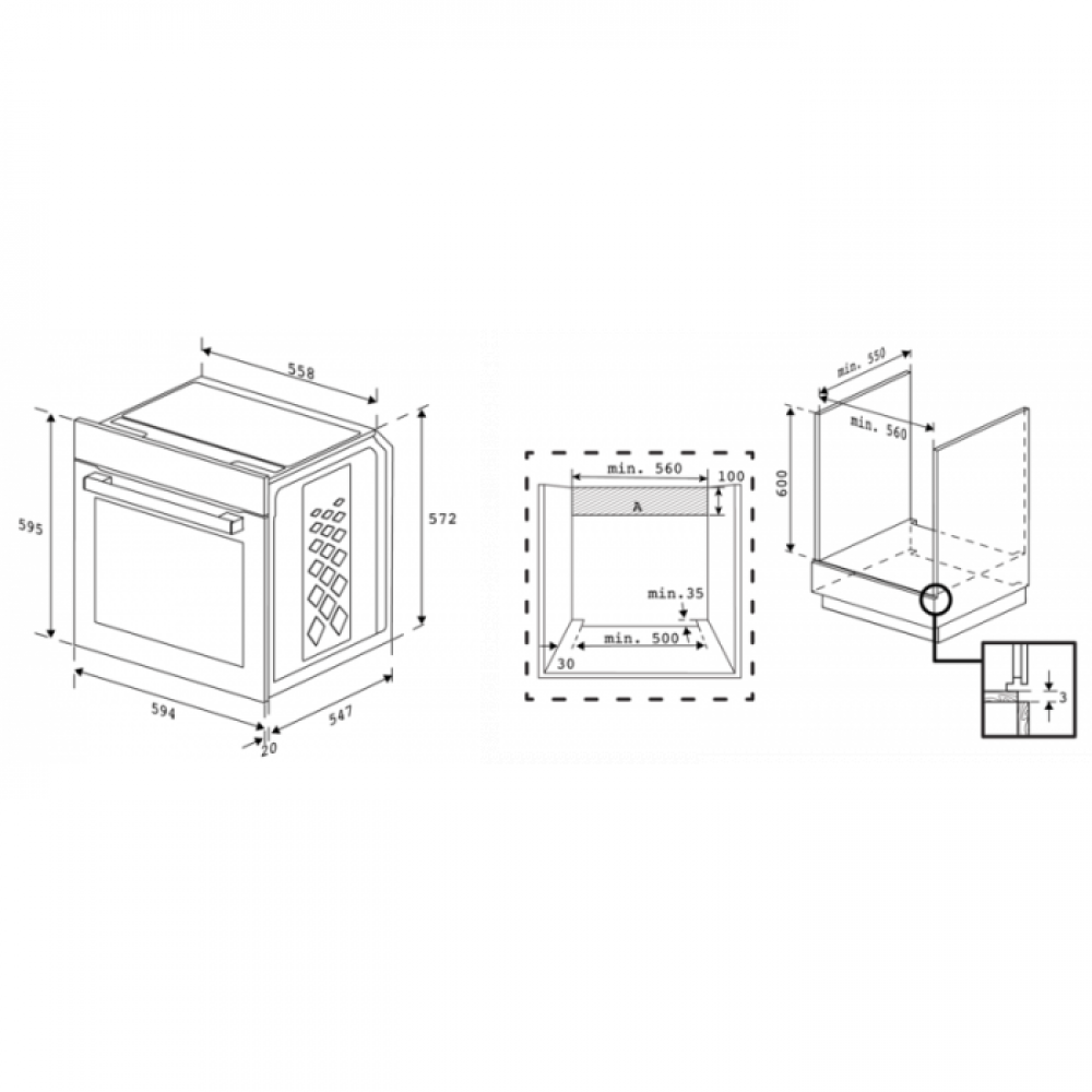 5310406 Электрический духовой шкаф Beko BBIC12000XD серебристый STDN-0102038 - Вид №9