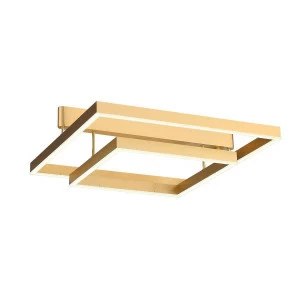 Люстра светодиодная подвесная золото квадратная ST Luce Piazza SL945.202.02 ST LUCE ДИЗАЙНЕРСКИЕ, PIAZZA 00-3833988 Золото