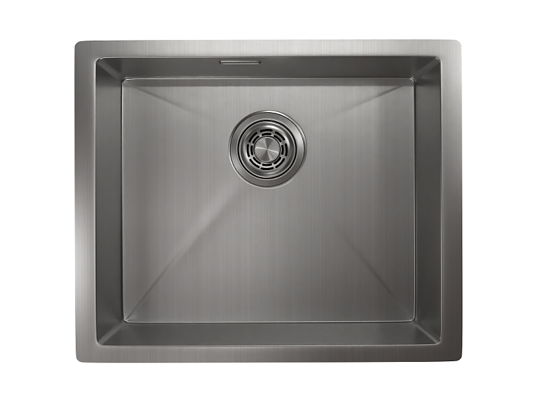5445U, СТАЛЬ САТИН, стальная кухонная мойка GRANULA 5445U-ST290 - Вид №1