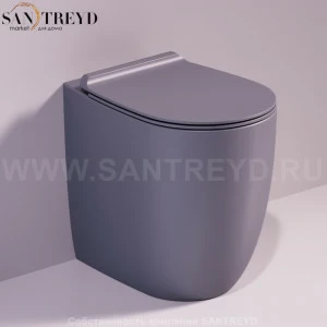 VI21ANTRACITEMATT Приставной унитаз напольный Черный Simas Vignoni Италия