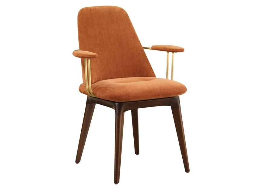 Мягкий тканевый стул с подлокотниками ROCHE BOBOIS Лебедка ARCH-00064067