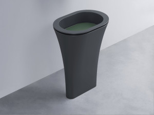 AMLA65-BA+AMPILO-MU+AMCOLO-BA Раковина Amedeo Ovale отдельностоящая cielo Enjoy + Amedeo