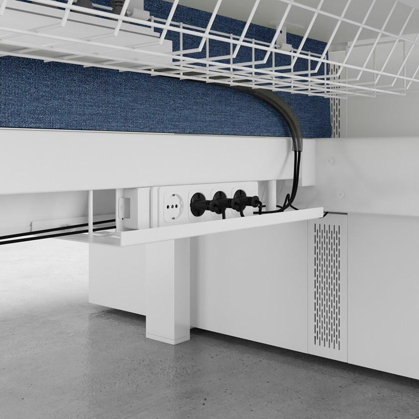 ESTEL GROUP Регулируемая по высоте рабочая станция со встроенной полкой Evo sun-id-1501314 - Вид №11