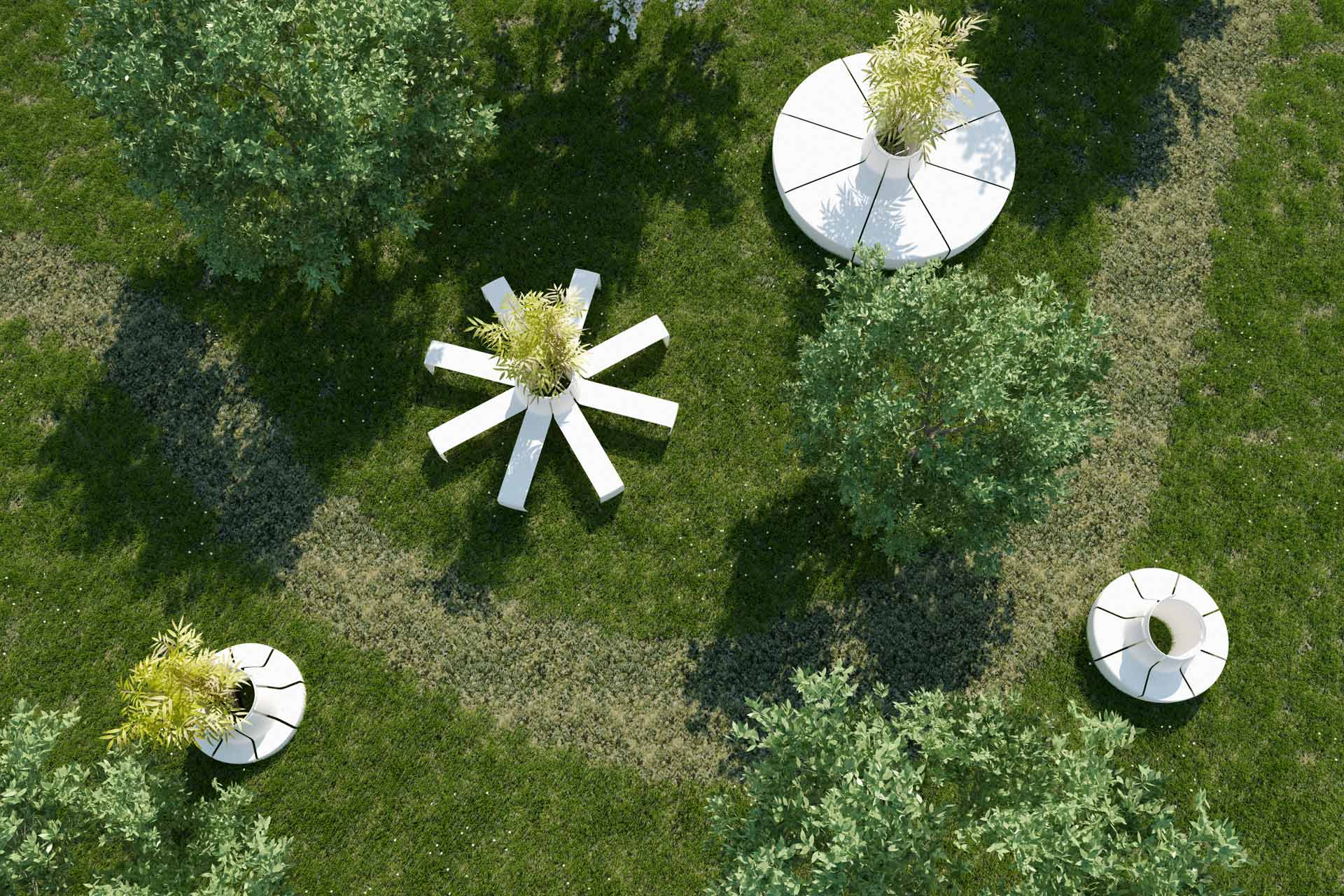 Petal Details Lab23 Скамейки  - Вид №3