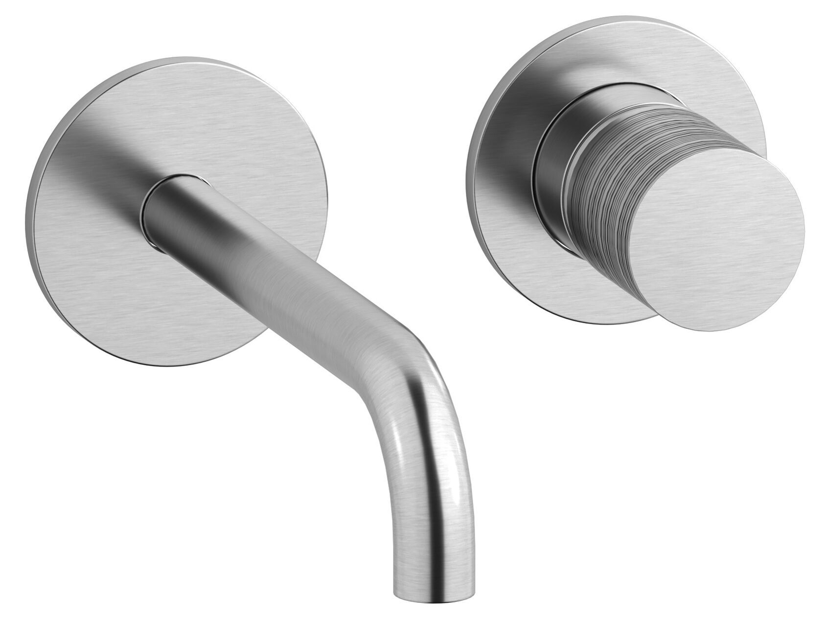 Смеситель для раковины с 2 отверстиями и автоматическим сливом IB винил ARCH-00142735