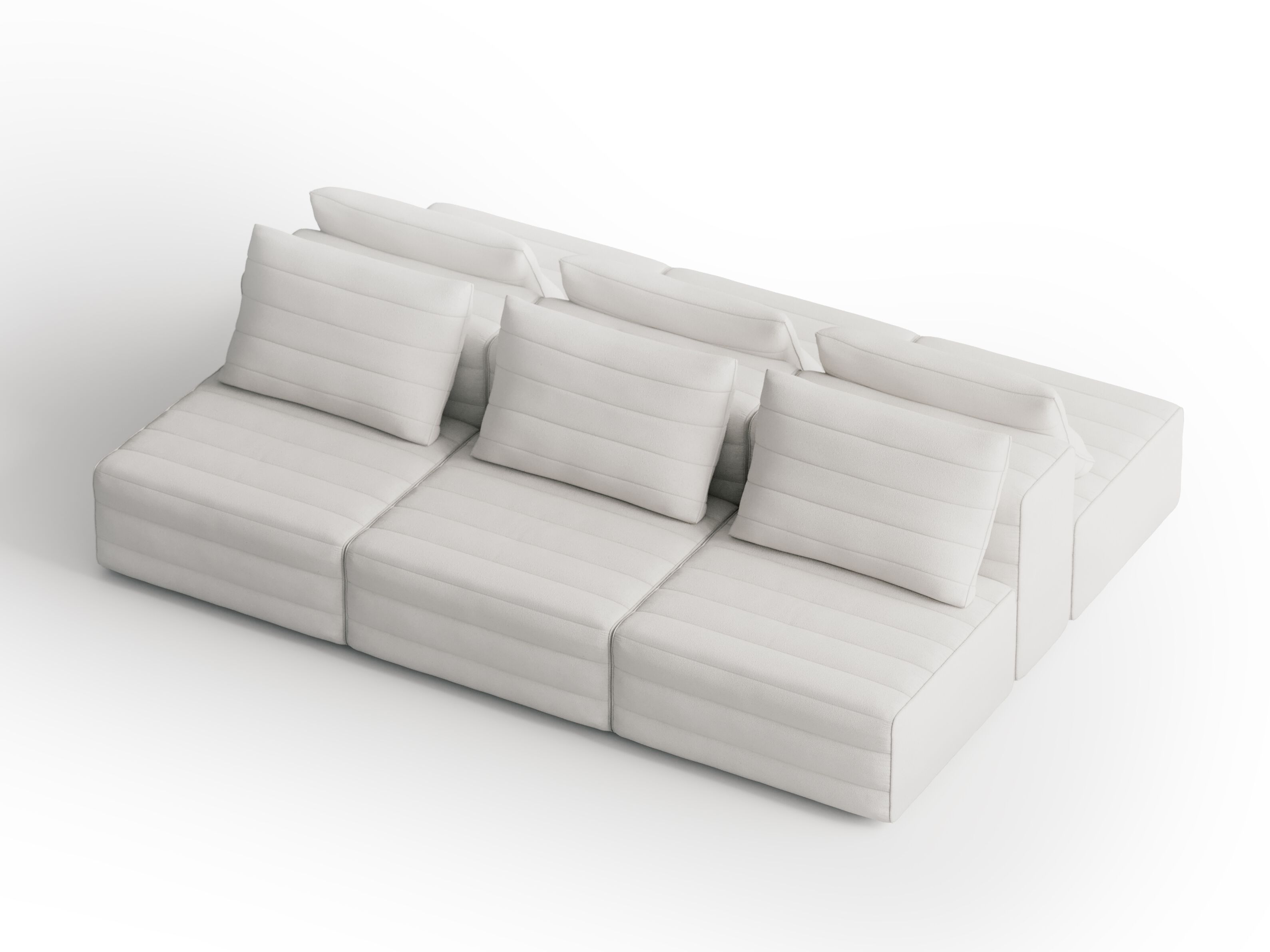 Модульная ткань двухсторонний диван Gervasoni Samet ARCH-00015638