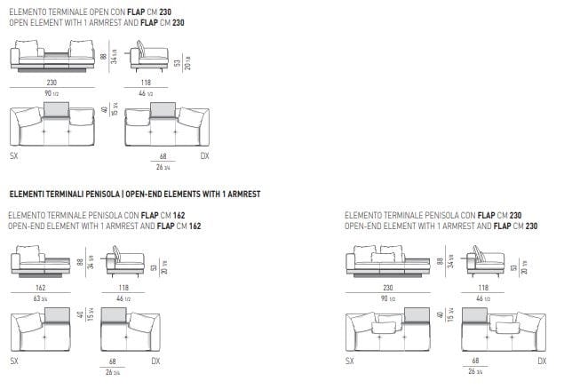Кожаный диван Minotti Коннери ARCH-00151868 - Вид №5
