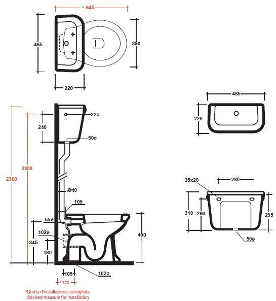 Olympia Ceramica Высокая внешняя коробка Impero sun-id-1509100 - Вид №3