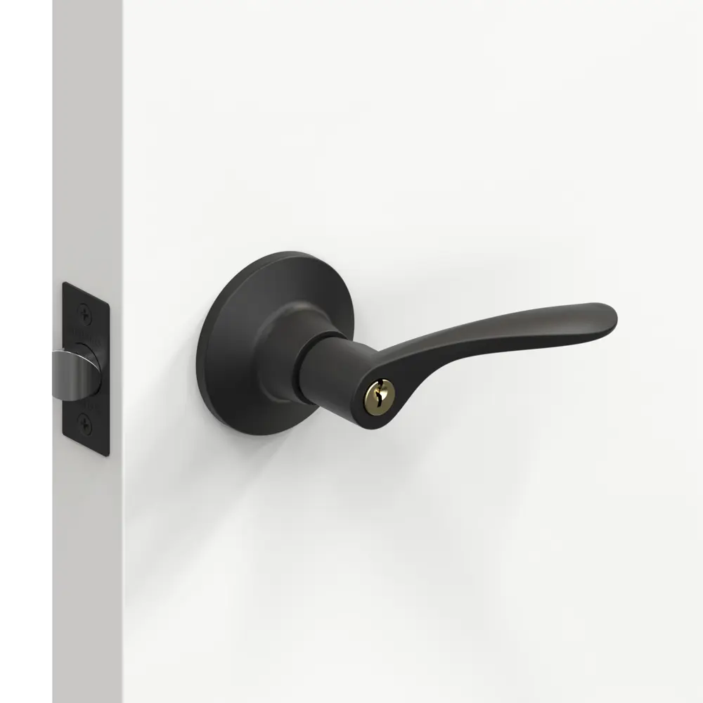 Ручка-защелка Fuaro 620/BL BL-E с ключами и фиксатором, цвет черный STLM-2040771 - Вид №7