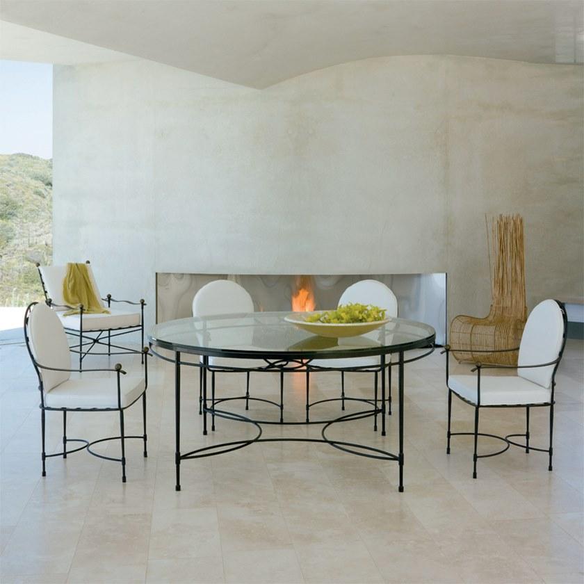 JANUS et Cie Стул-медальон из нержавеющей стали с подлокотниками Amalfi sun-id-1362726 - Вид №6