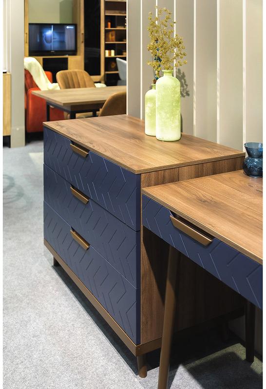 1434 Комод с 3 ящиками Сканди Сапфир R-HOME 4009264h_Сапфир - Вид №1