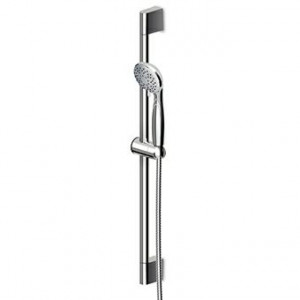 Z93135 Настенный кронштейн в сборе со штангой 600 мм, Ø 24 мм, 3-струйный ручной душ Z94744, гибкий 1500 мм. Zucchetti Showers professional
