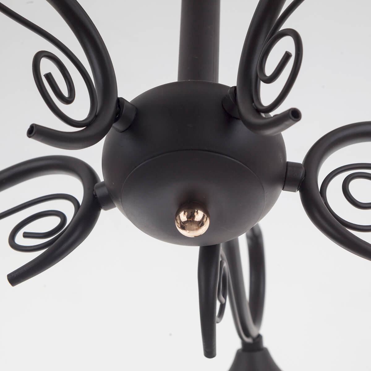 Потолочная люстра IDLamp Marsell 277/5PF-Black IDLAMP MARSELL 187892 Белый  - Вид №1