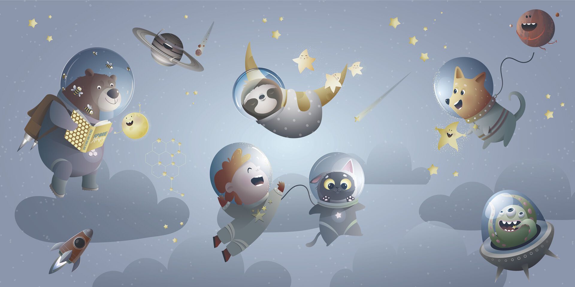 Панорамные обои для детей Rimura 2025 ARCH-00079682 - Вид №1