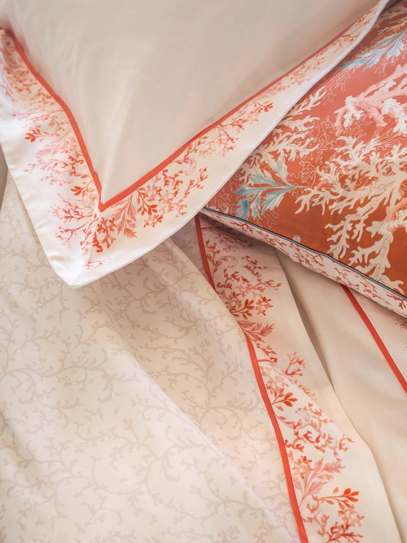 Alexandre Turpault Печатные хлопковые простыни с цветочными мотивами Zanzibar sun-id-1447116 - Вид №2