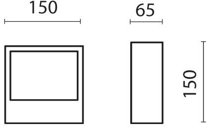 SIMES Светодиодный уличный настенный светильник Cool square sun-id-1398108 - Вид №6