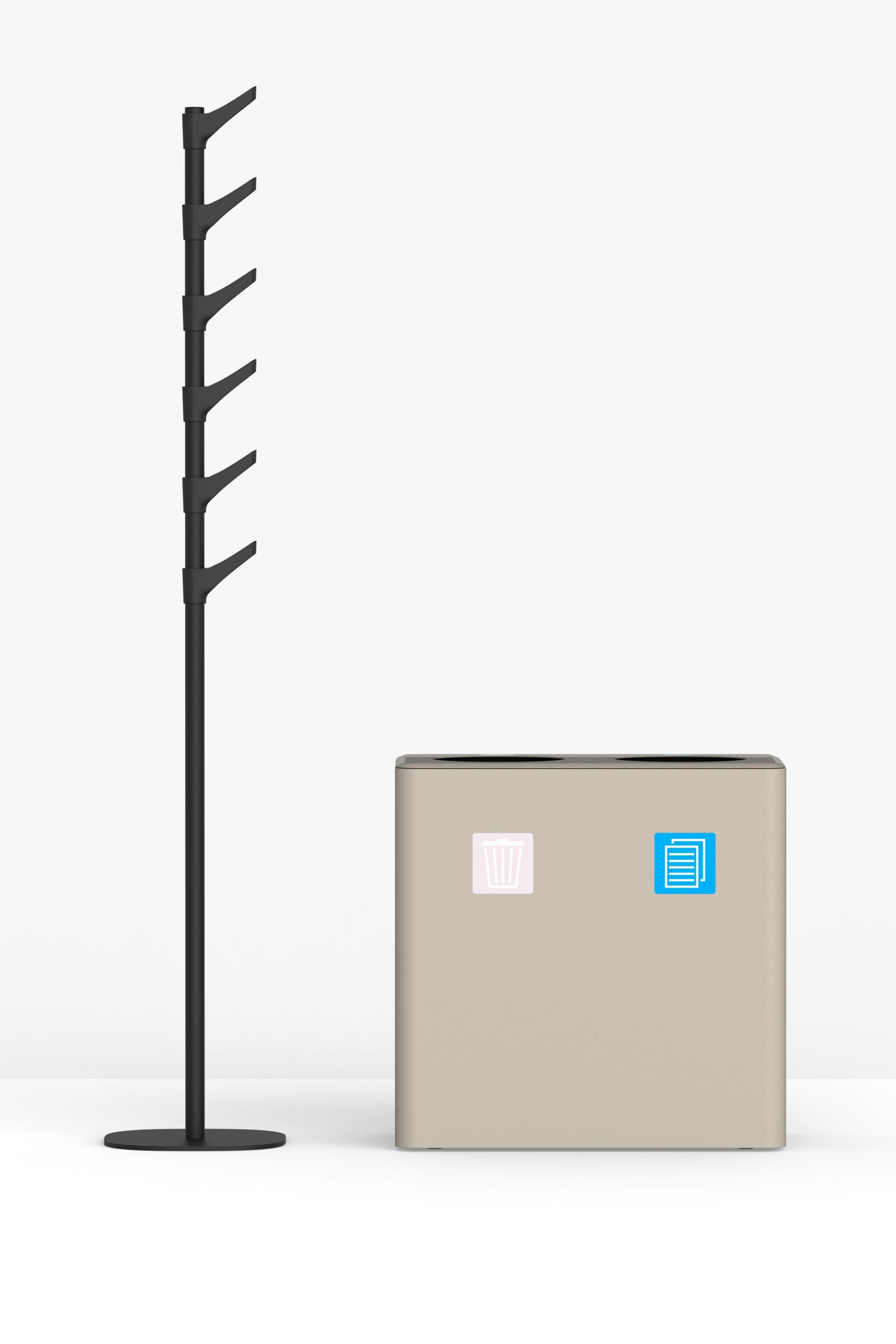 Стальная стойка для мусора с порошковым покрытием FUNCTIONALS DUNK ARCH-00053346 - Вид №3