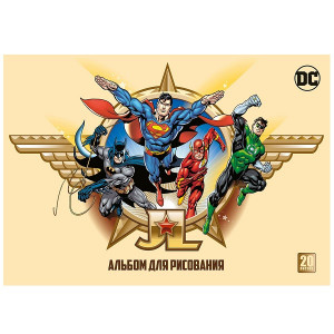 DCA20-002 АЛЬБОМ ДЛЯ РИСОВАНИЯ 20 ЛИСТОВ: DC COMICS Канцелярия