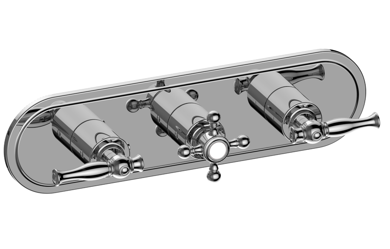 E-8087-ALM22C2-T M-Series Valve Trim with Three Handles - Trim only GRAFF Lauren